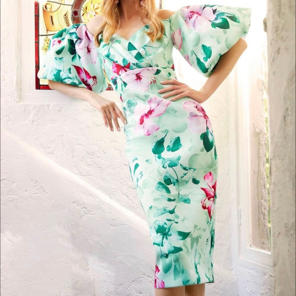 Badgley Mischka scuba dress